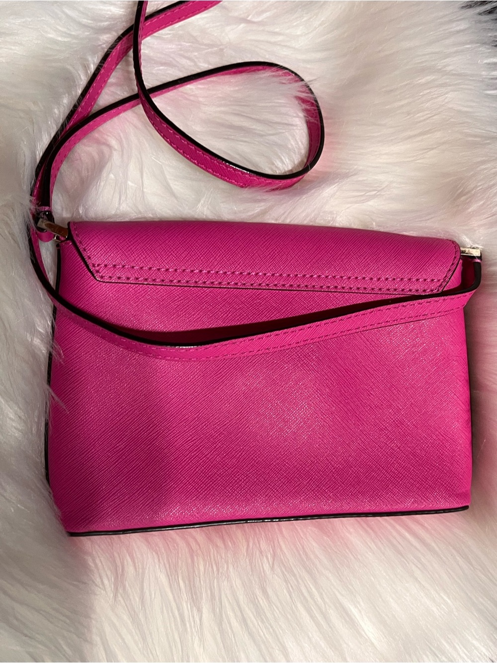 Kate Spade Pink Crossbody Bag Safiano Leather - Picture 2 of 2